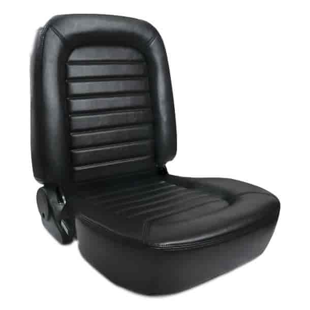Classic Low Back Recliner Left Red Vinyl