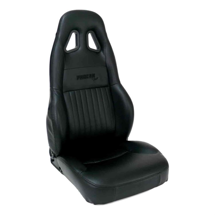 1614 Series Recliner Left Black Vinyl Trim Black Velour Insert
