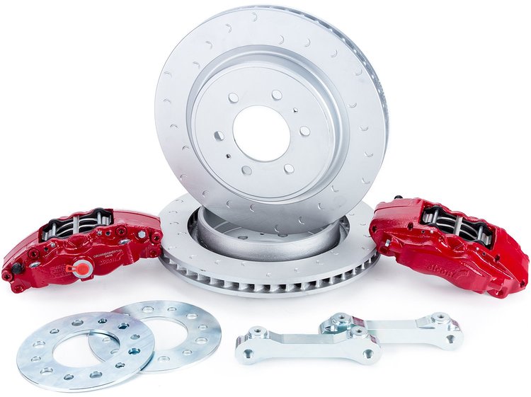 BKR5059D07 Rear Brake Kit 2010-2014/2017-2018 Ford Raptor, 2009-2017 Ford F-150 w/o Electronic Parking Brake