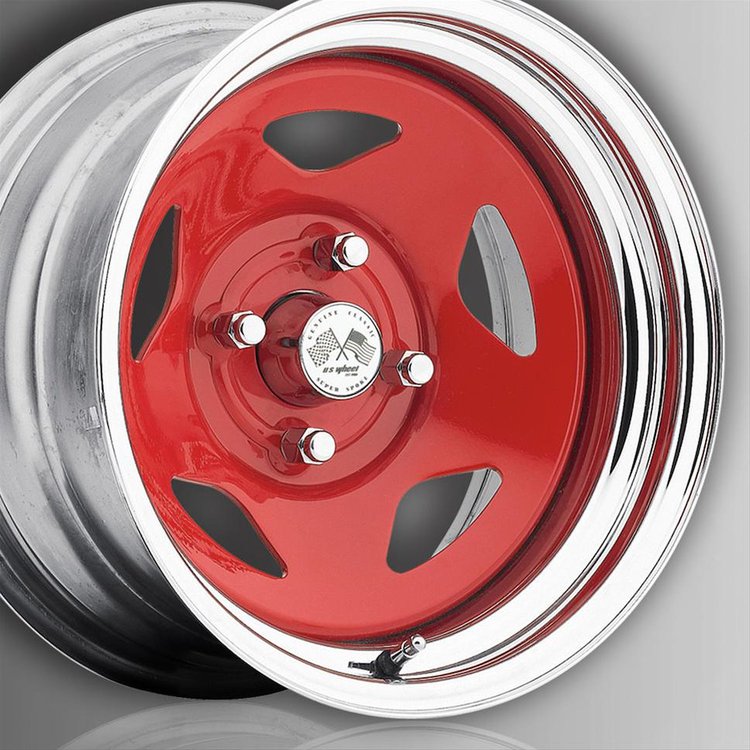 021 SERIES 16X7 4X4.5 Bolt Circle 4 Backspacing 0mm Offset 2.66 Centerbore RED/CHROME Finish