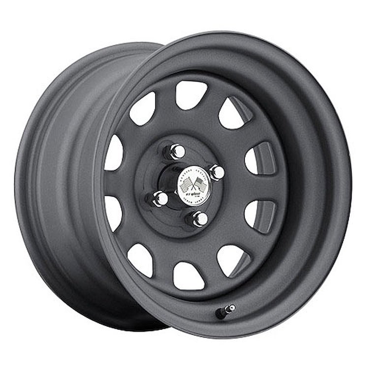 PAINTED DAYTONA FWD DRIFTER GUN METAL 15 x 10 4 x 100 Bolt Circle 5 12 Back Spacing 0 offset 266 Cen