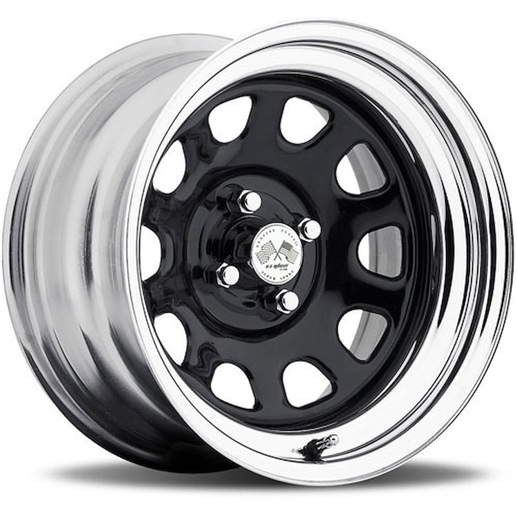 CHROME DAYTONA FWD DRIFTER BLACK 16 x 7 4 x 45 Bolt Circle 4 Back Spacing 0 offset 266 Center Bore 1400 lbs Load Rating