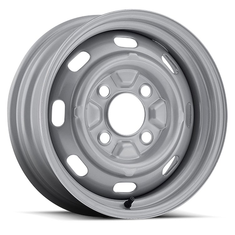 131-5630 131 Series VW OEM Steel Wheel [Size: 15" x 6"] Silver Powder-Coat Finish