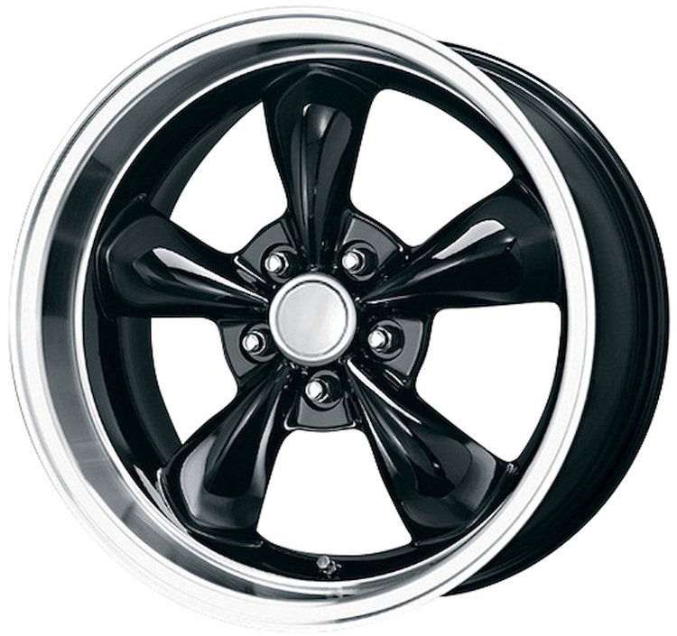 GLOSS BLACK FORD MUSTANG BULLET 17 x 8 5 x 1143 Bolt Circle NA Back Spacing 0 offset 707 Center Bore 2200 lbs Load Rating