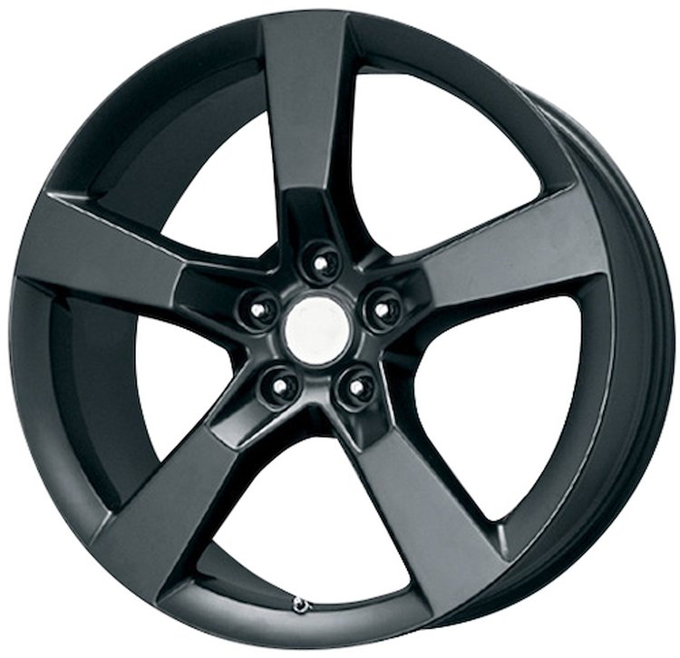 MATTE BLACK CHEVY CAMARO SS 20 x 9 5 x 120 Bolt Circle NA Back Spacing +35 offset 671 Center Bore 1543 lbs Load Rating