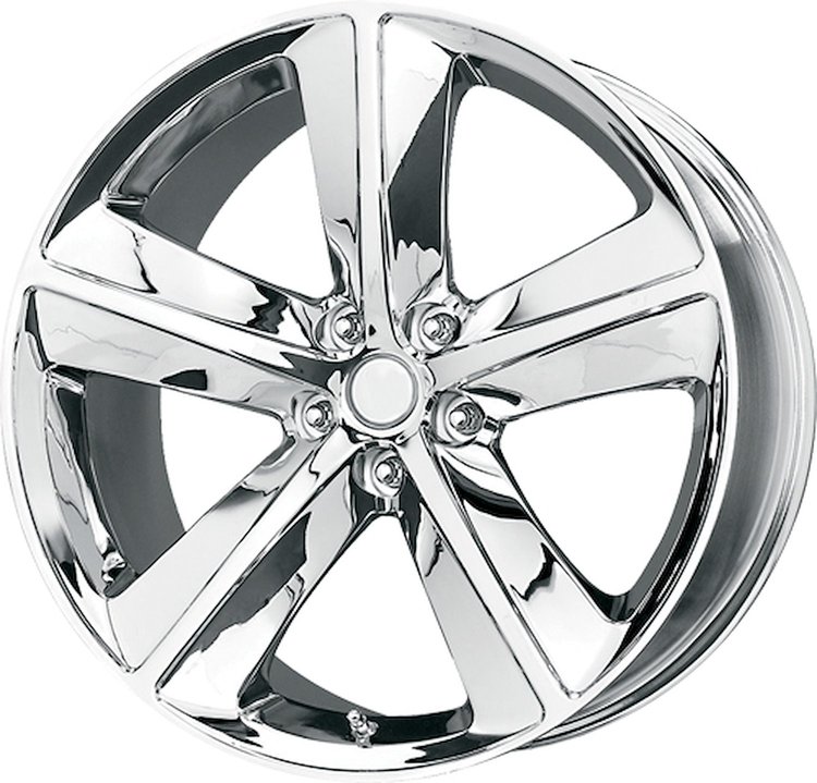 CHROME DODGE CHALLENGER 20 x 9 5 x 115 Bolt Circle NA Back Spacing +20 offset 715 Center Bore 1543 lbs Load Rating