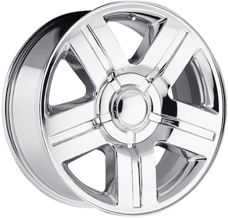 CHROME CHEVY SILVERADO 2011 20 x 9 6 x 55 Bolt Circle NA Back Spacing +31 offset 783 Center Bore 2500 lbs Load Rating