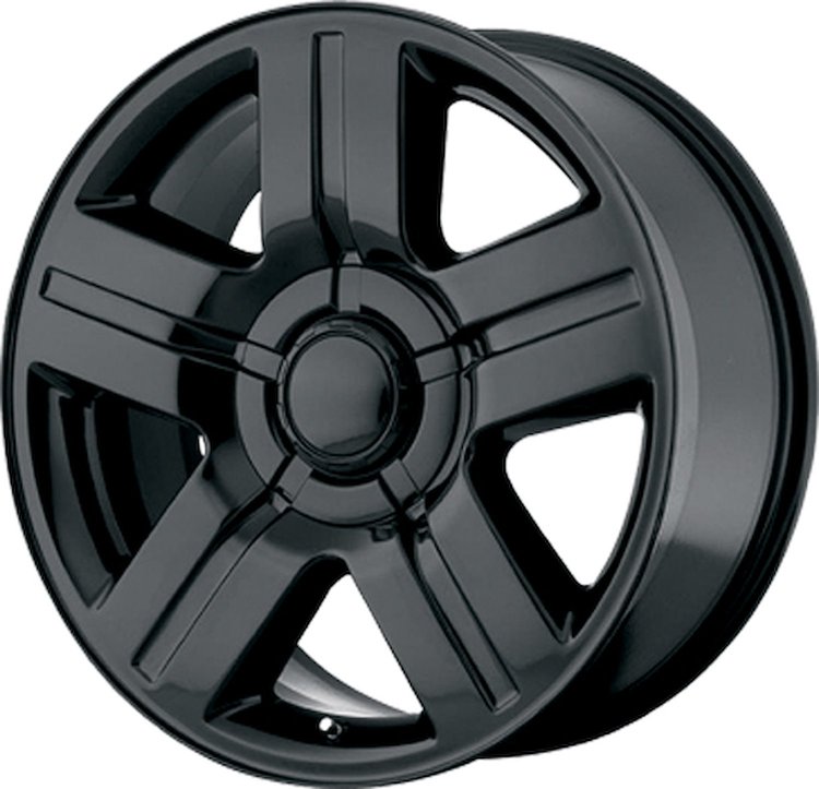 GLOSS BLACK CHEVY SILVERADO 2011 22 x 9 6 x 55 Bolt Circle NA Back Spacing +31 offset 783 Center Bore 2500 lbs Load Rating