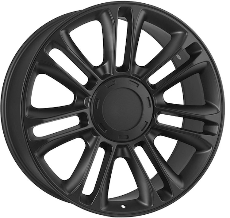 Chevy Escalade Gloss Black 22 X 9 6 X 55 Bolt Circle NA Back Spacing +31 offset 783 Center Bore 2700 lbs Load Rating