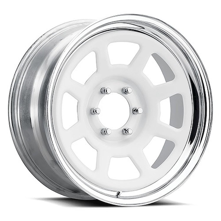 450-21250 450-Series D-LUX Wheel [Size: 20" x 12"] Chrome/Gloss White Finish