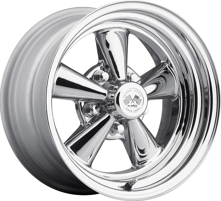 CHROME SUPER SPOKE 17X9 5X4.75 BOLT CIRCLE 4.5 BACK S