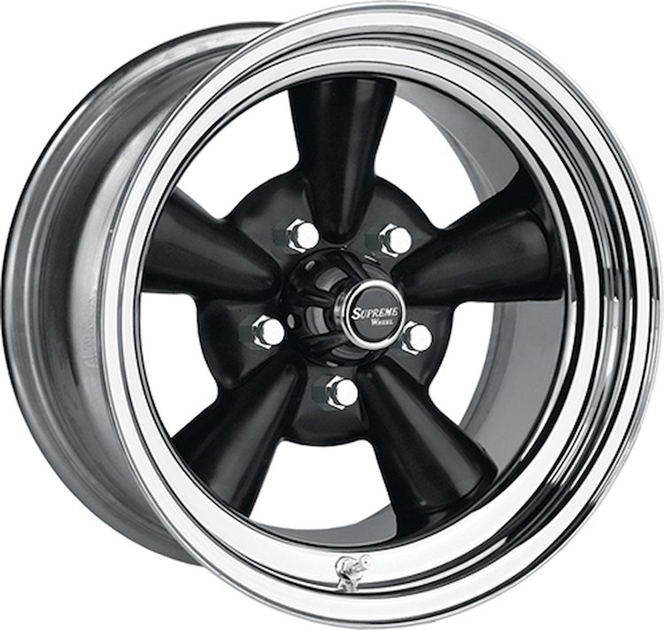 Black Supreme Wheel (Series 483) Size: 15" x 8"