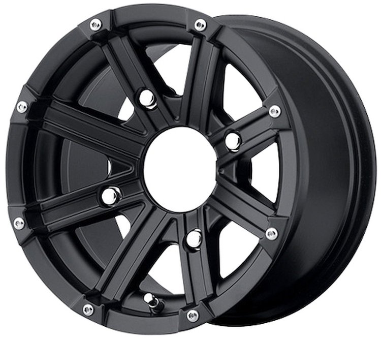 BLACK SAHARA ATV 14 x 7 4 x 156 Bolt Circle NA Back Spacing 4+3 offset 92 Center Bore 1000 lbs Load Rating