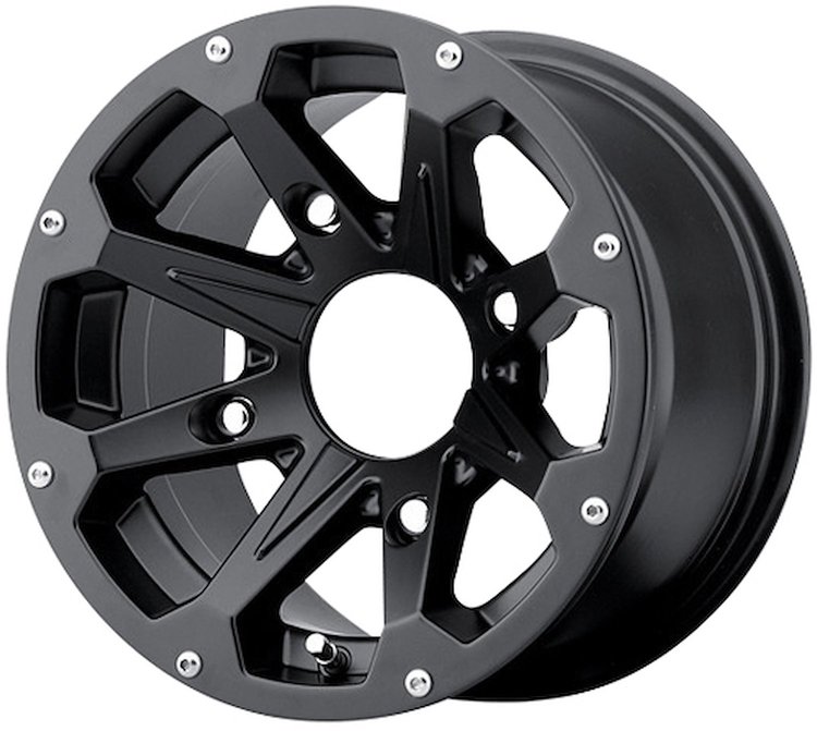 BLACK RAPTOR ATV 14 x 7 4 x 110 Bolt Circle NA Back Spacing 4+3 offset 86 Center Bore 1000 lbs Load Rating