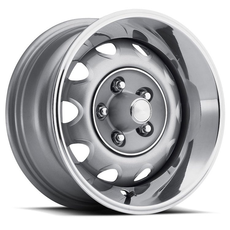 667-5054500 667 Series Chrysler Rallye Wheel [Size: 15"x10"] Silver Powder Coat Finish