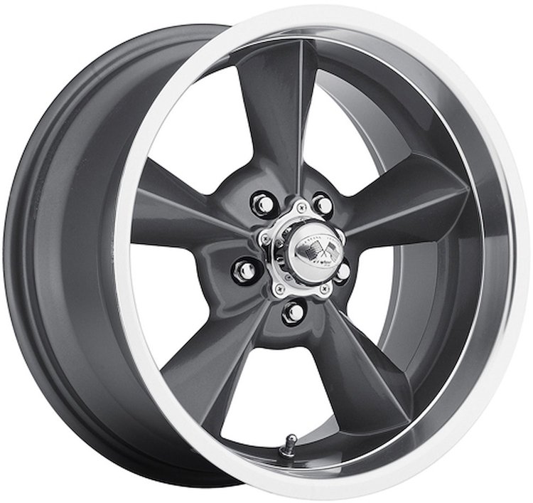 Cast Aluminum Gunmetal Retro Wheel (Series 701) Size: 15" x 8"