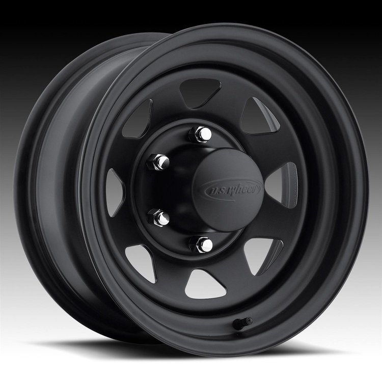 STEALTH 8-SPOKE MATTE BLACK 15X7 8X6.5 BOLT CIRCLE 4 BACK
