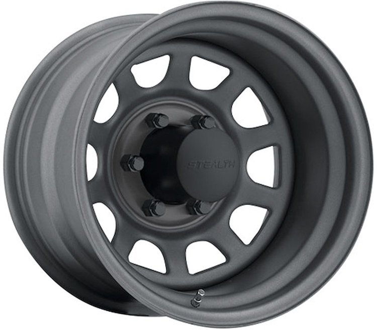 Stealth Gunmetal Daytona Wheel (Series 804) Size: 17" x 9"