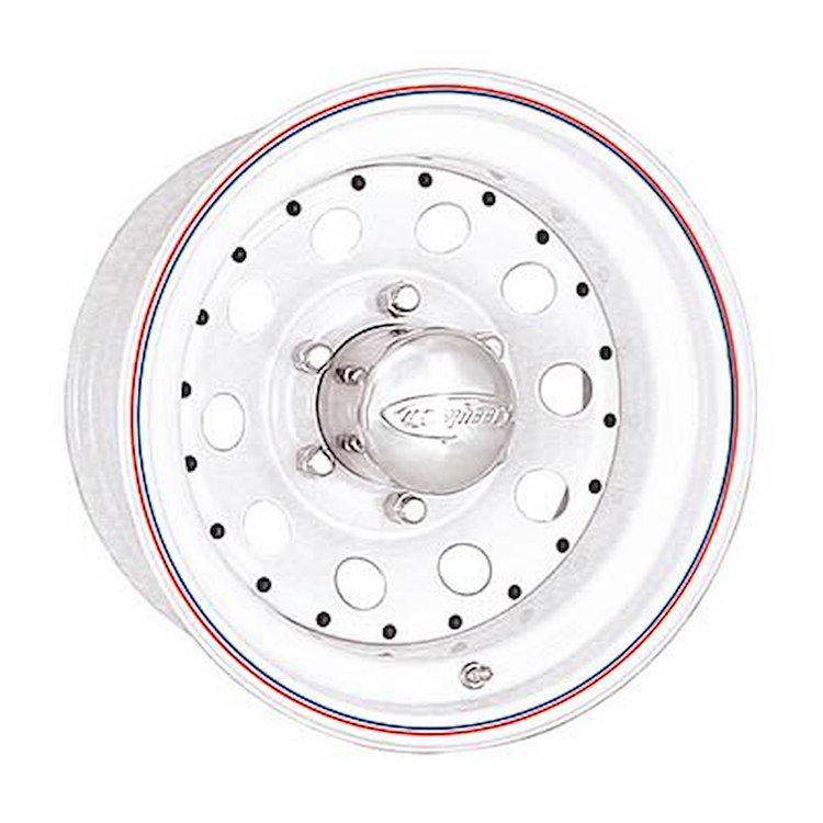 MODULAR WHITE 13X5.5 5X4.5 BOLT CIRCLE 3.25 BACK SPACING