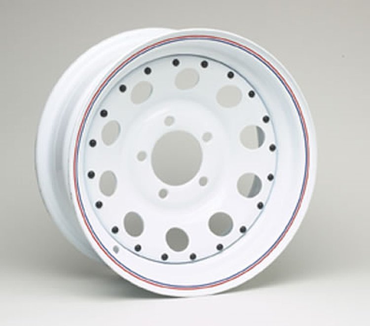 MODULAR WHITE 14X6 5X4.5 BOLT CIRCLE 3.5 BACK SPACING 0