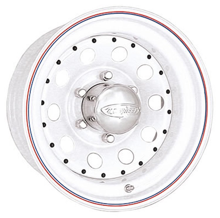 MODULAR WHITE 15X10 5X4.5 BOLT CIRCLE 4 BACK SPACING -44