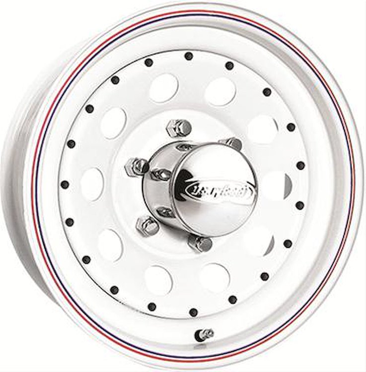 MODULAR WHITE 15X8 5X5.5 BOLT CIRCLE 3.75 BACK SPACING -
