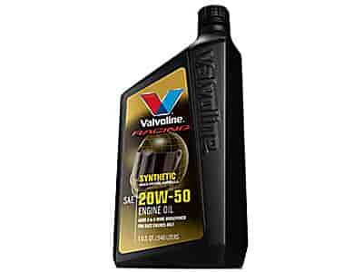 Racing Synthetic Motor Oil 20W50 Weight