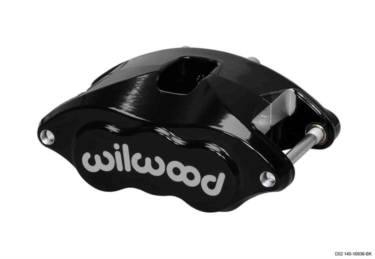 D52 Dual Piston Caliper GM Car & Truck Applications 2" Diameter Pistons 1.28" Rotor Width Black 1/pkg