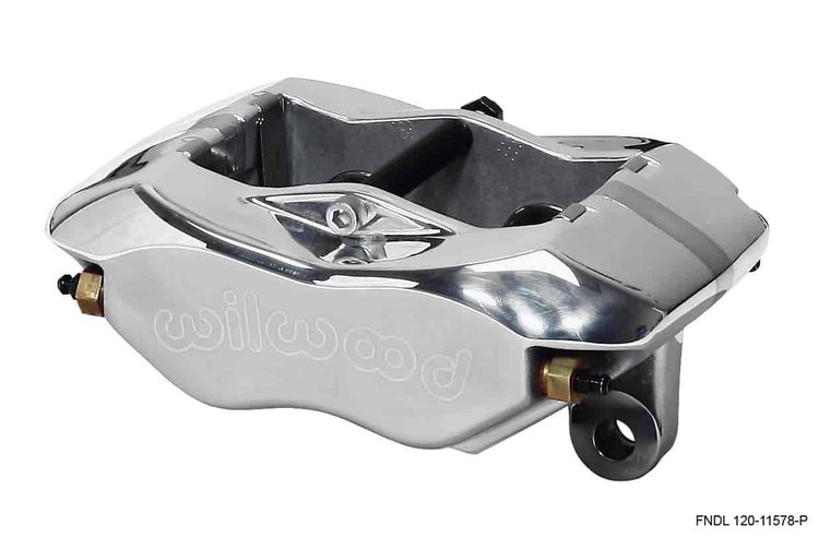 Narrow Dynalite 4 Piston Billet Caliper Lug Mount