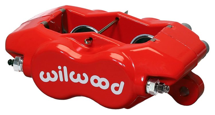 120-13843-RD Forged Billet Dynalite Internal 4-Piston Caliper [Red]