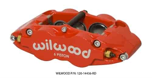 FNSL6R 6 Piston Brake Caliper w/ Dust Seal Radial Mount