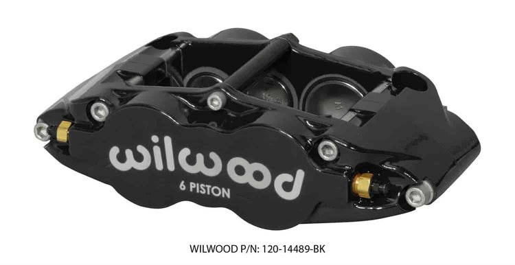 FNSL6R 6 Piston Brake Caliper w/ Dust Seal Radial Mount
