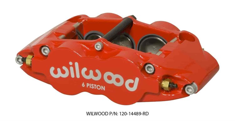 FNSL6R 6 Piston Brake Caliper w/ Dust Seal Radial Mount