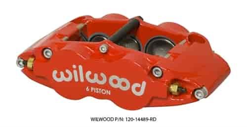 FNSL6R 6 Piston Brake Caliper w/ Dust Seal Radial Mount