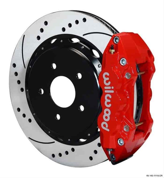 AERO4 Big Brake Rear Brake Kit for OE Parking Brake 1997-2013 Chevy Corvette/Cadillac XLR