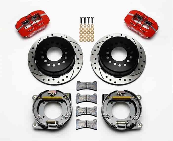 Dynapro Low-Profile Rear Parking Brake Kit Rear End Axle: Large Chevy C10 Flange