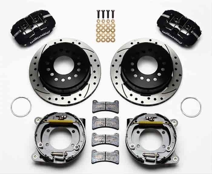 Dynapro Low-Profile Rear Parking Brake Kit Rear End Axle: 8.8" Ford Flange