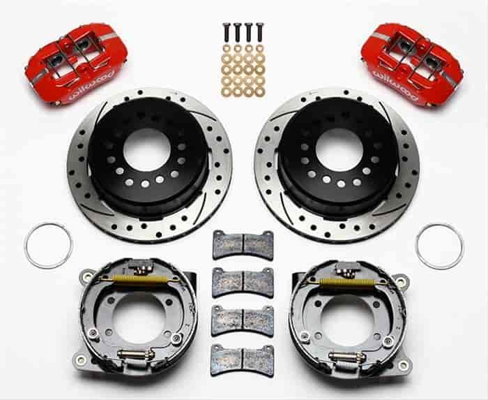 Dynapro Low-Profile Rear Parking Brake Kit Rear End Axle: 8.8" Ford Flange