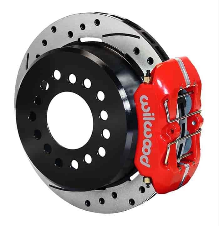 Dynapro Low-Profile Rear Parking Brake Kit Rear End Axle: 1955-1957 Chevy Flange