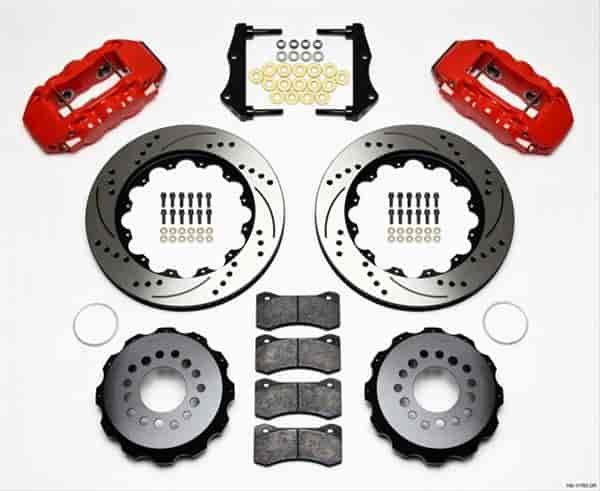 AERO4 Big Brake Rear Brake Kit for OE Parking Brake 2005-2011 Dodge/Chrysler Vehicles