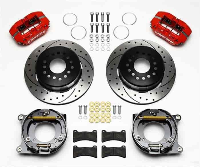 Dynapro Low-Profile Rear Parking Brake Kit Rear End Axle: 1959-1964 Chevy Impala/1957-1962 Chevy Corvette Flange