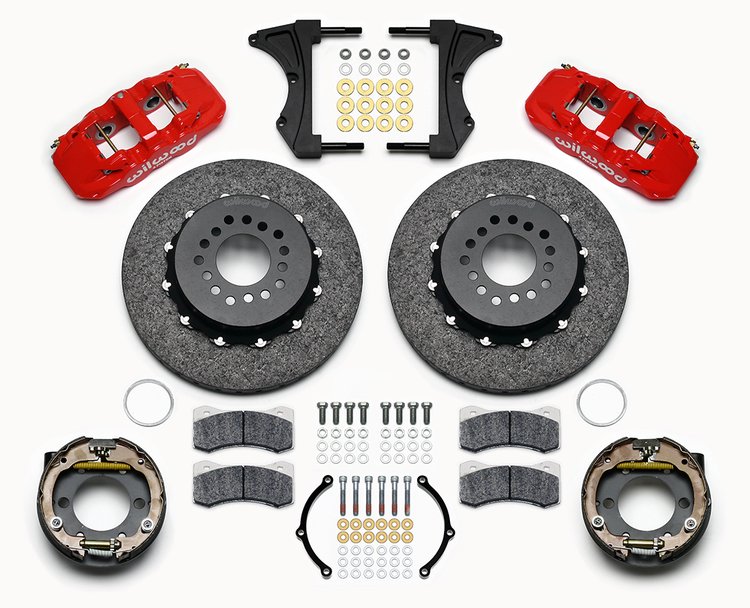 AERO4 Dynamic Rear P-Brk Kit 14.00 C/SiC Red