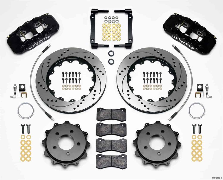 AERO4 Big Brake Rear Brake Kit for OE Parking Brake 2008-2009 Pontiac G8