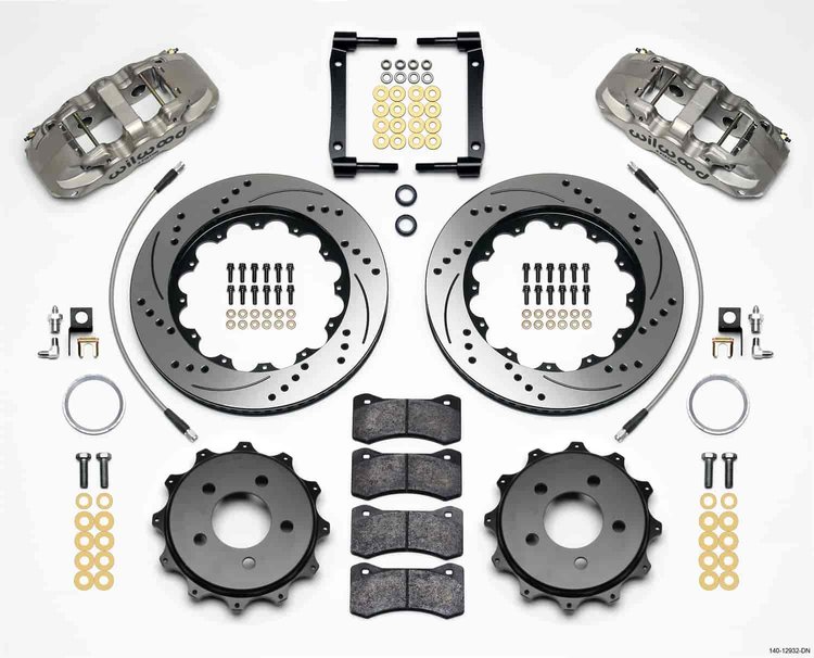 AERO4 Big Brake Rear Brake Kit for OE Parking Brake 2008-2009 Pontiac G8