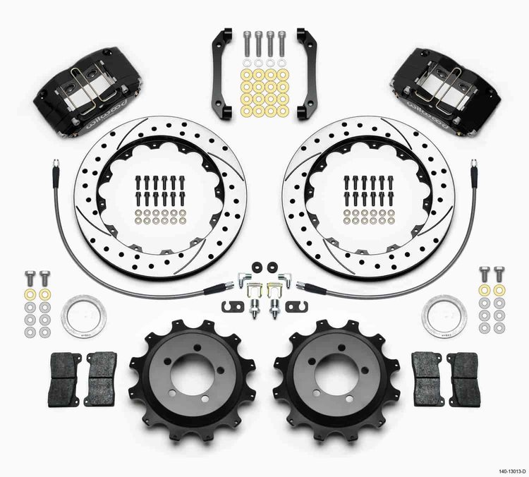 Dynapro Radial Rear Brake Kit For OE Parking Brake 2006-2007 Impreza WRX