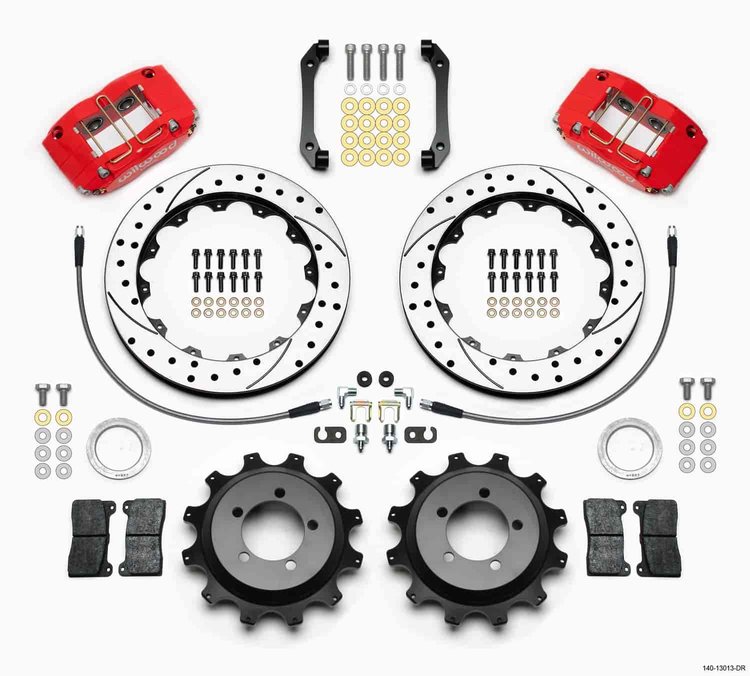 Dynapro Radial Rear Brake Kit For OE Parking Brake 2006-2007 Impreza WRX