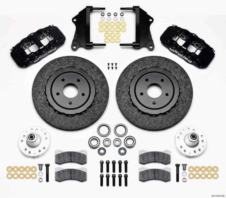 AERO6 Dynamic Front Kit 14.00 C/SiC Rotor Black