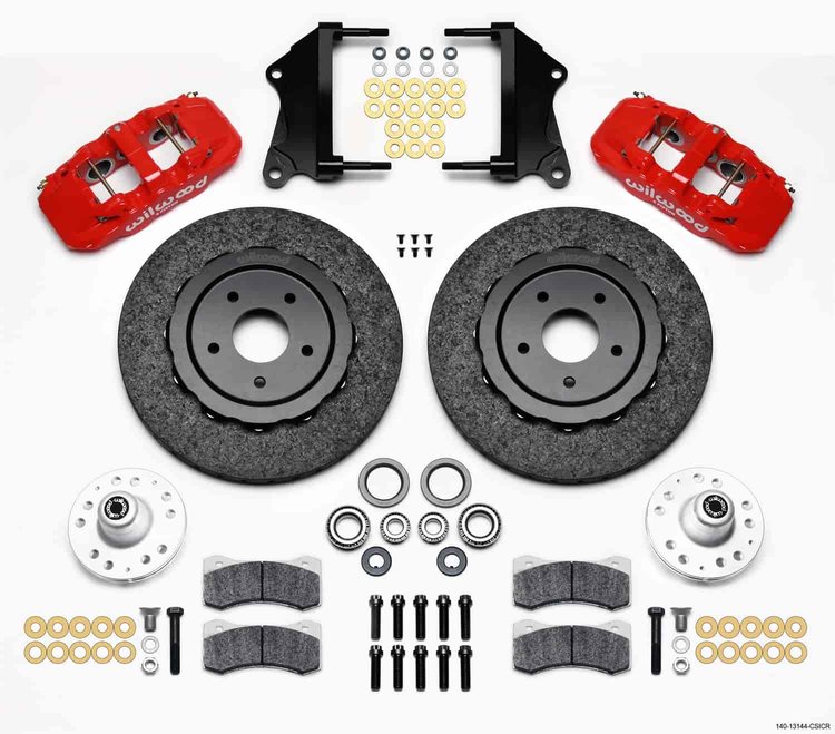 AERO6 Dynamic Front Kit 14.00 C/SiC Rotor Red