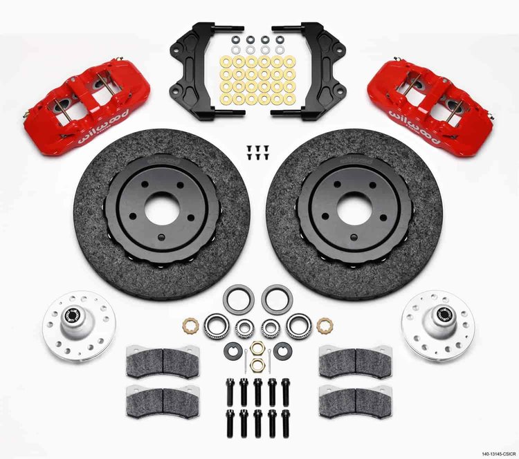 AERO6 Dynamic Front Kit 14.00 C/SiC Rotor Red