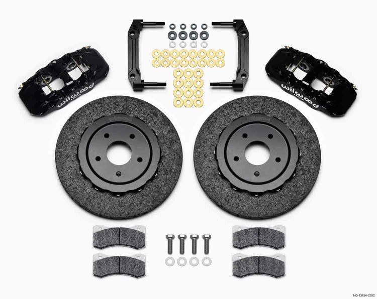 AERO6 Dynamic Front Kit 14.00 C/SiC Rotor Black